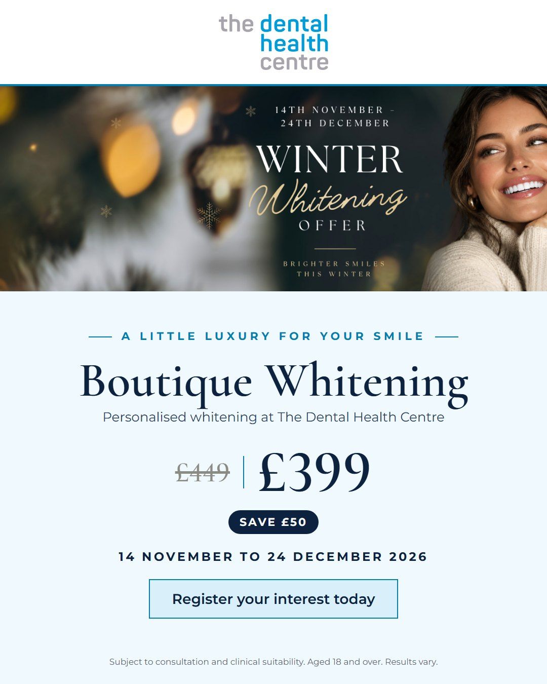 Boutique Winter Whitening Offer